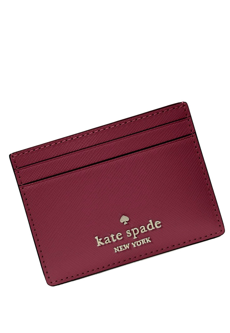 Kate Spade Madison Small Slim Card Holder - Blackberry