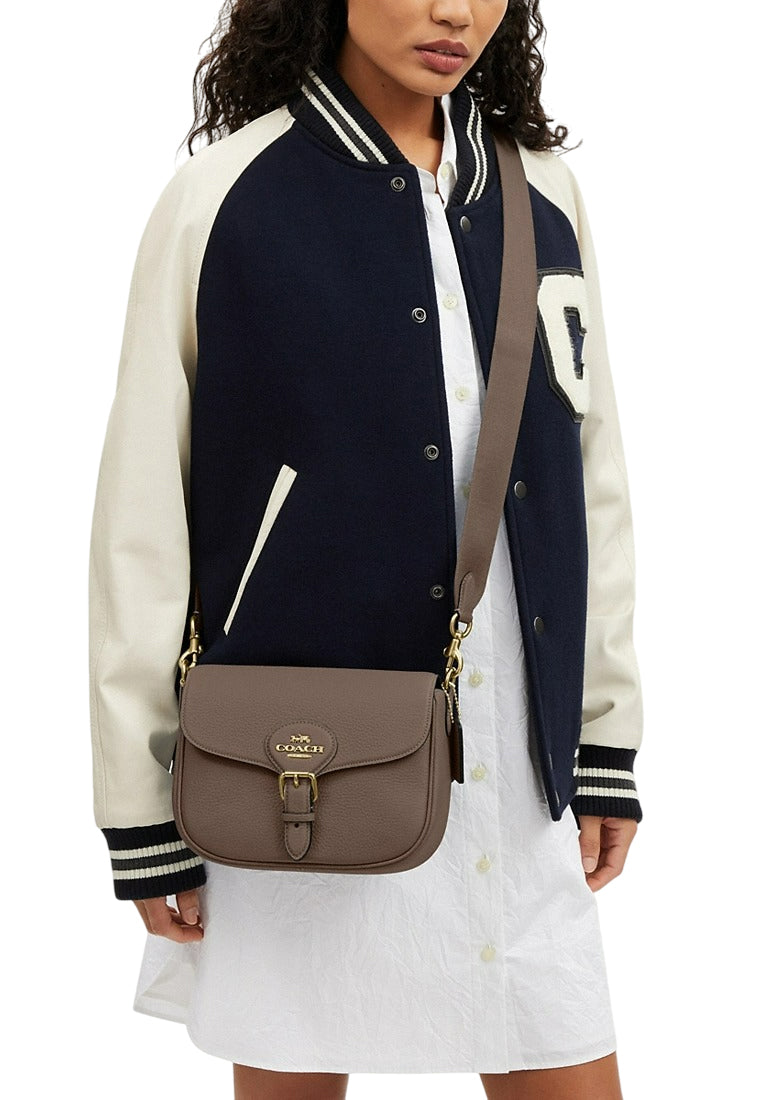 Coach Amelia Saddle Bag - Dark Stone