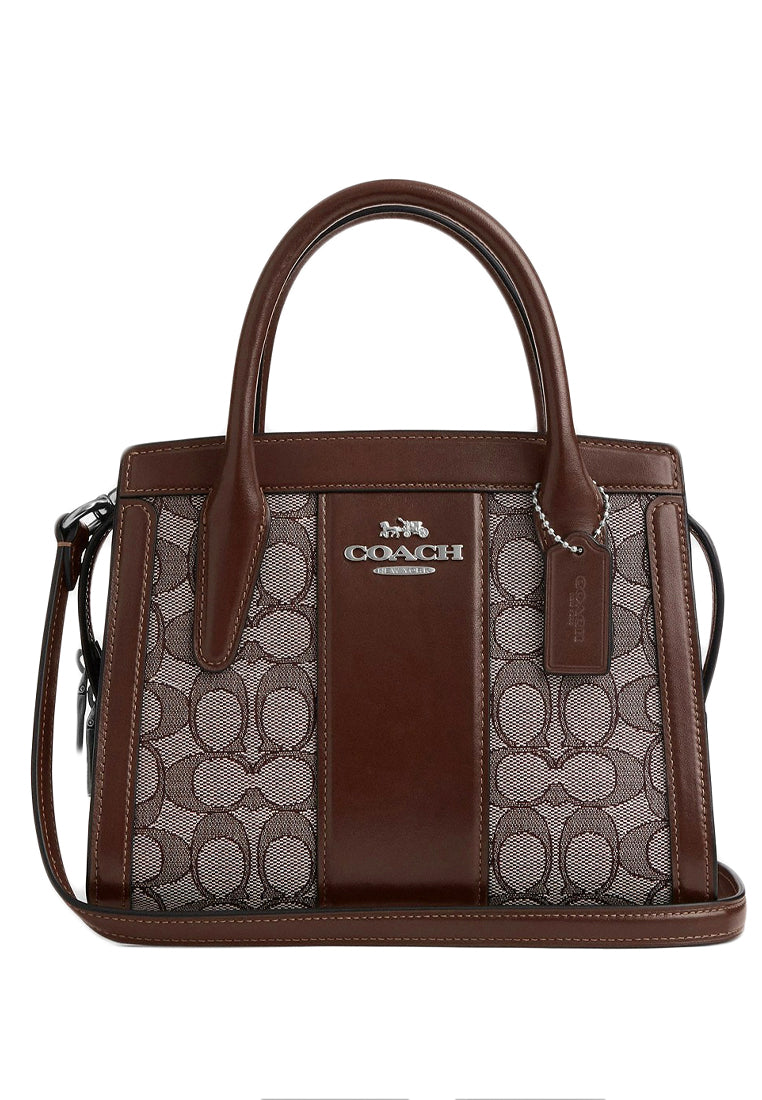 Coach Andrea Carryall Bag In Signature Jacquard - Maple