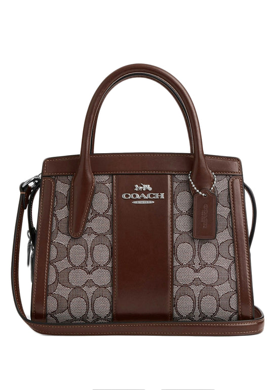 Coach Andrea Carryall Bag In Signature Jacquard - Maple