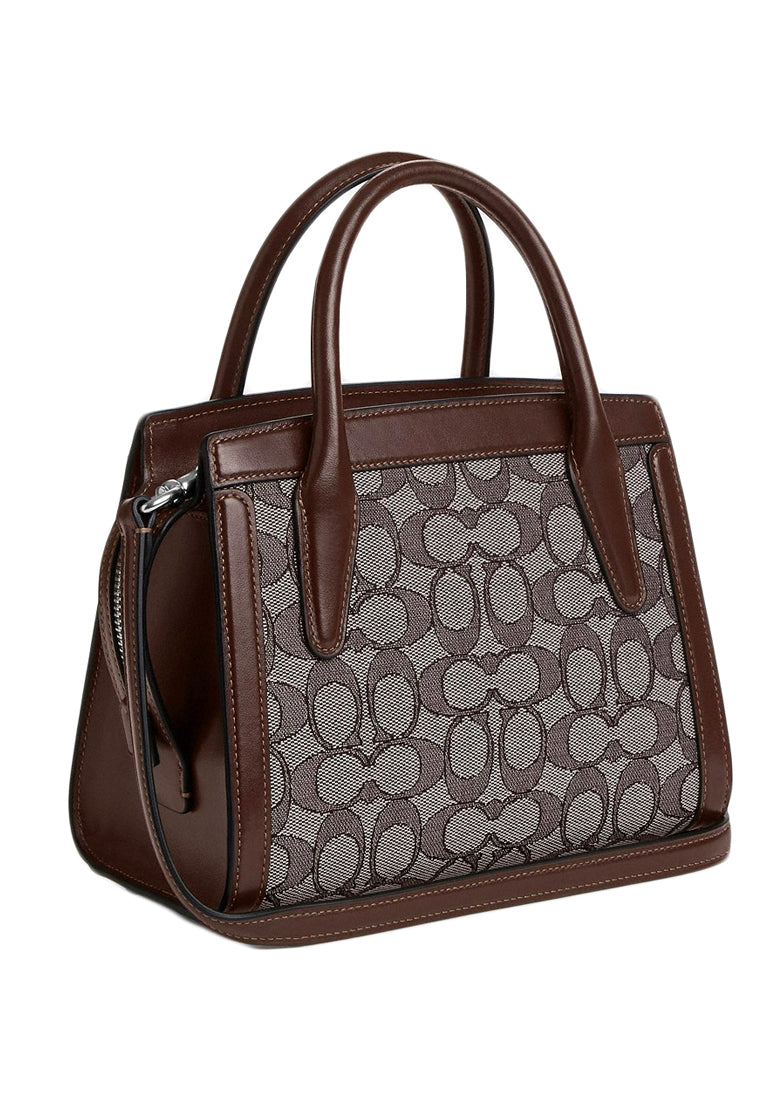 Coach Andrea Carryall Bag In Signature Jacquard - Maple