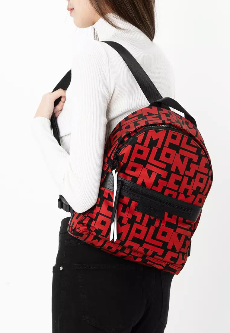 Longchamp Le Pliage LGP Backpack - Red/Black