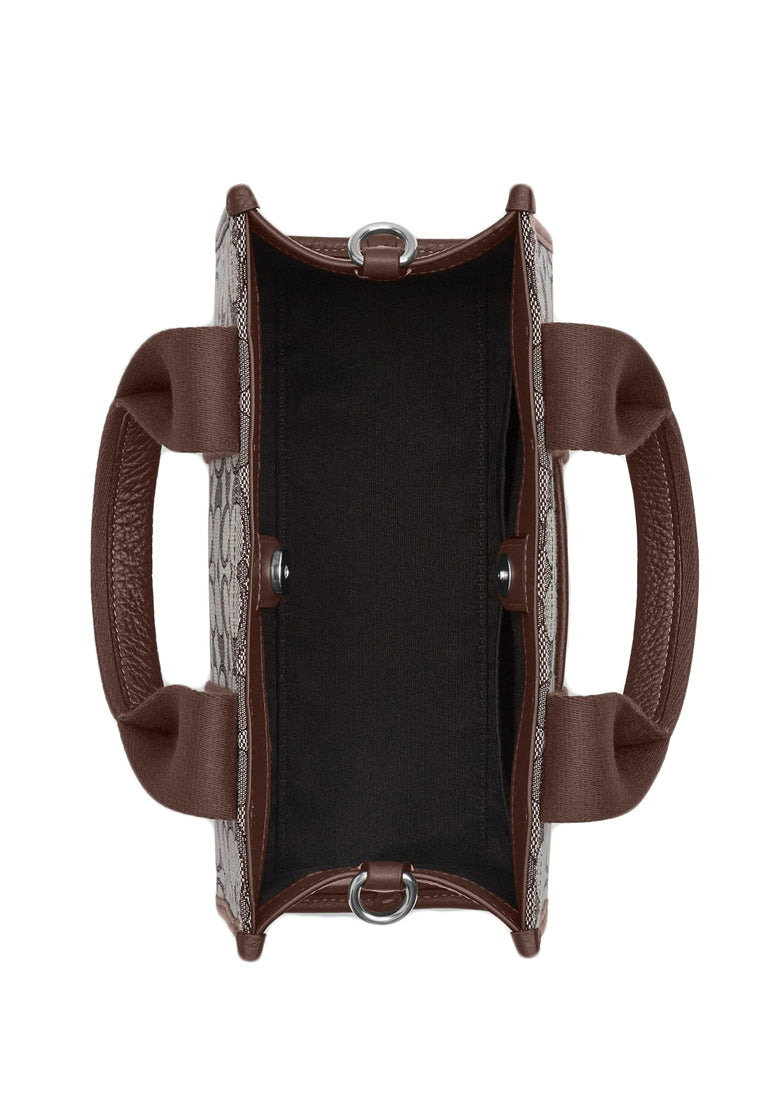 Coach Smith Tote Bag 24 In Signature Jacquard - Oak/Maple