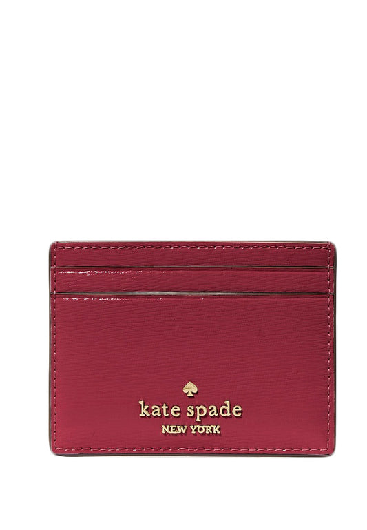Kate Spade Madison Small Slim Card Holder - Red Jam