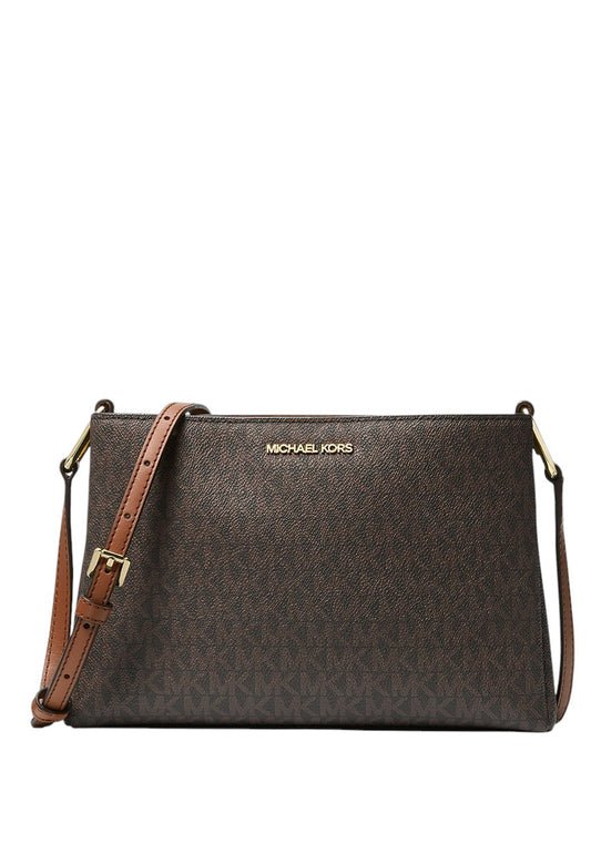 Michael Kors Trisha Medium Logo Crossbody Bag - Brown