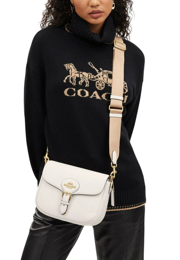 Coach Amelia Saddle Bag - White