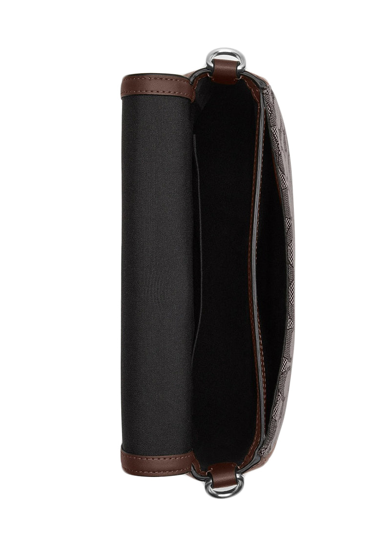 Coach Amelia Saddle Bag In Signature Jacquard - Maple
