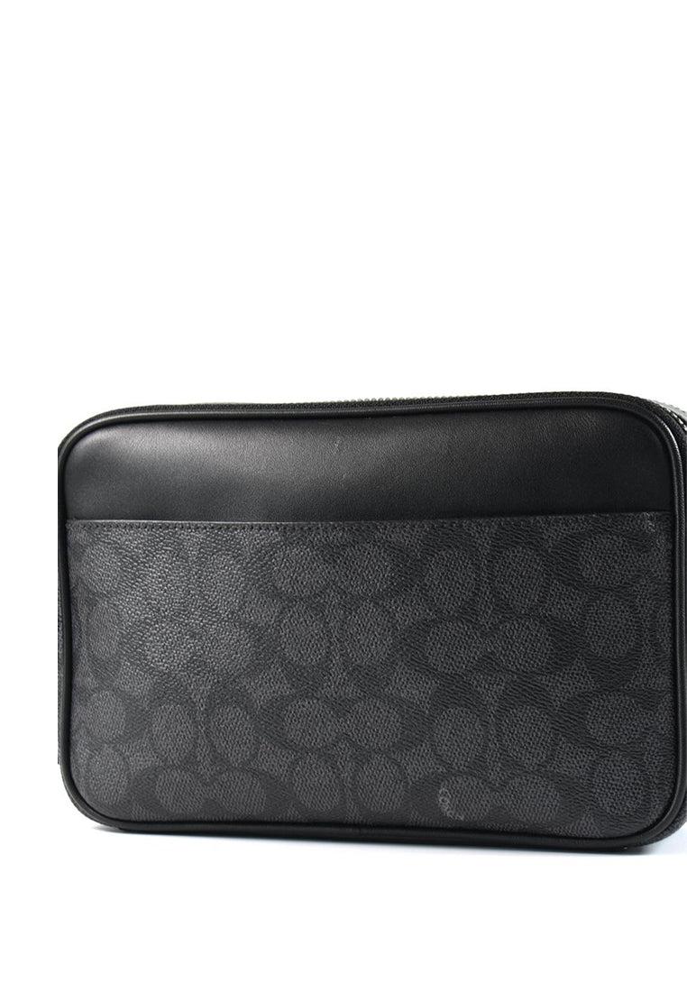 Coach Mens Graham Crossbody Bag - Charcoal Black