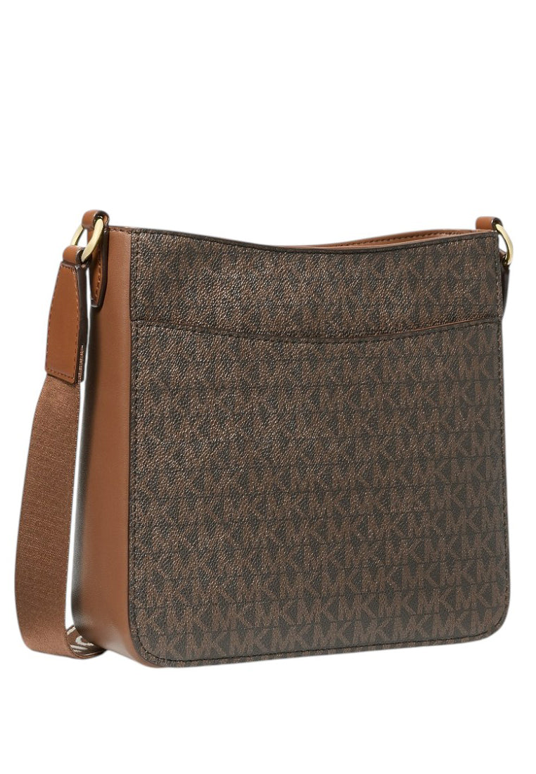 Michael Kors Jet Set Travel Small Signature Logo Messenger Bag - Brown