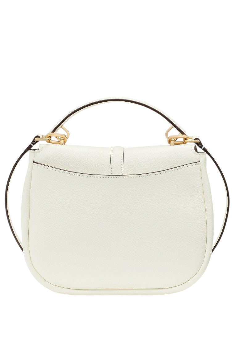 Kate Spade Kayla Pebbled Leather Saddle Bag - Meringue White