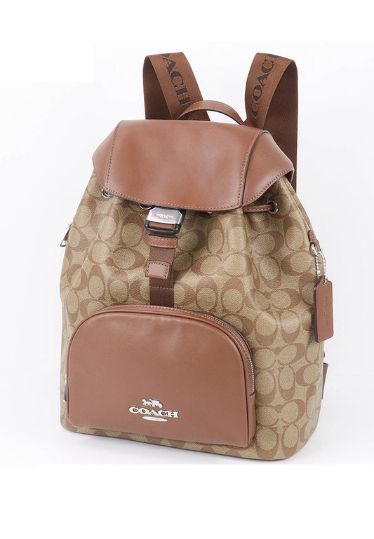 Coach Pace Large Backpack In Signature Canvas - Brown