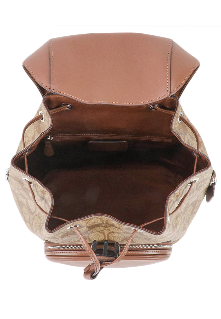 Coach Pace Large Backpack In Signature Canvas - Brown