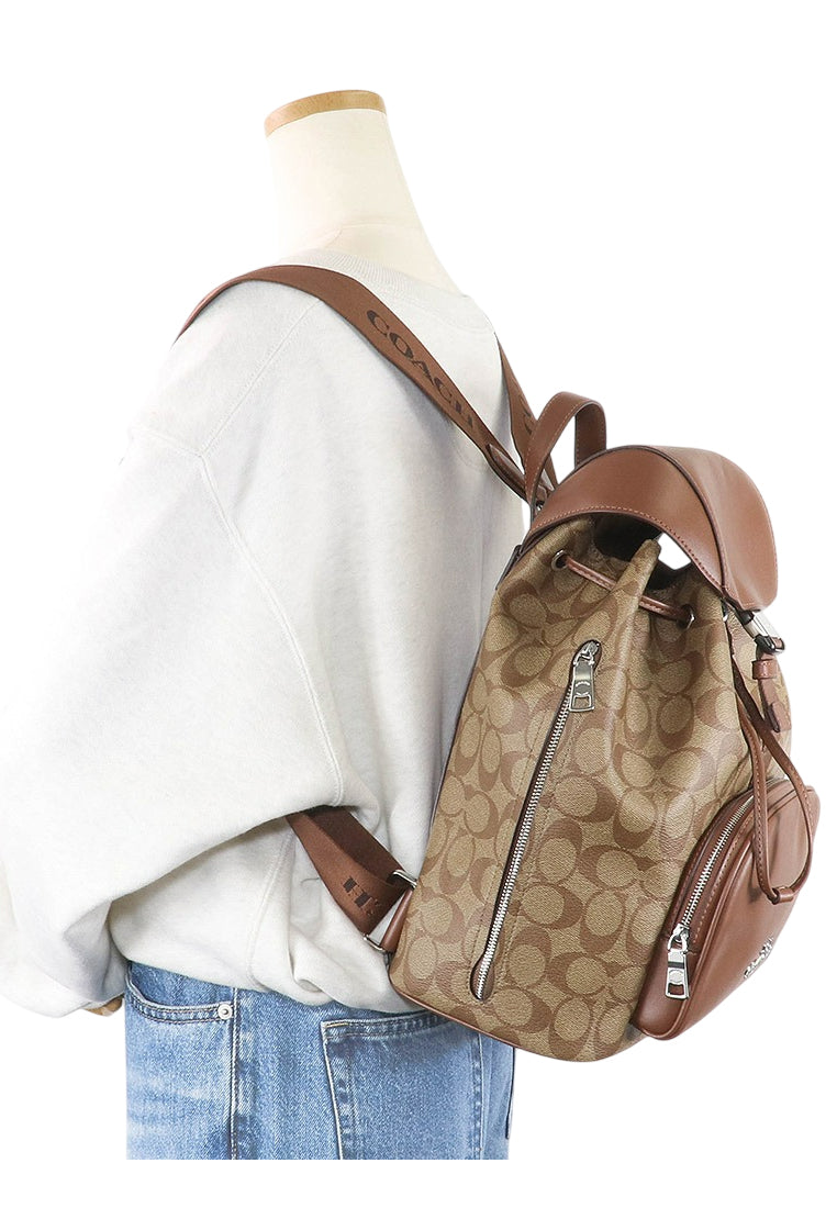 Coach Pace Large Backpack In Signature Canvas - Brown
