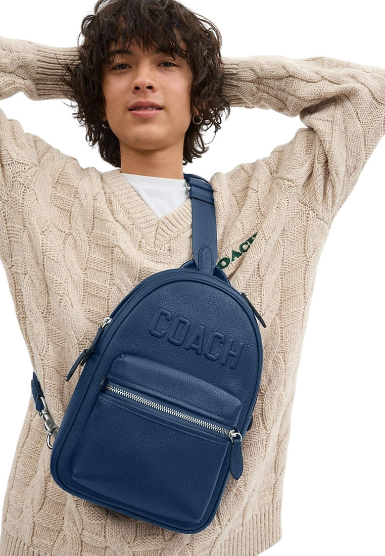 Coach Mens Charter Pack With Coach Graphic - Navy