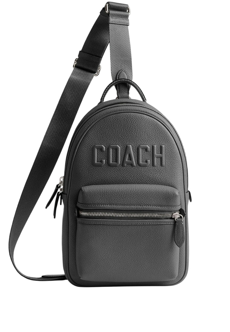 Coach Mens Charter Pack With Coach Graphic - Grey