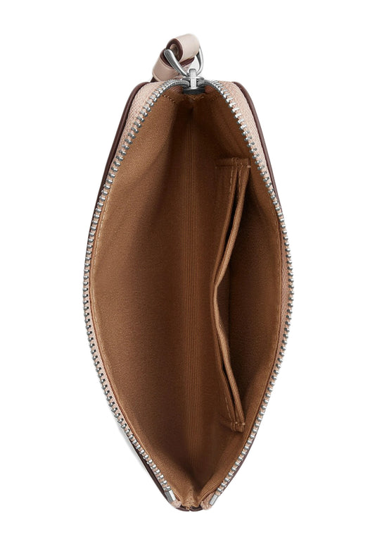 Coach Corner Zip Wristlet With Sparkly Butterfly Print - Seashell Pink