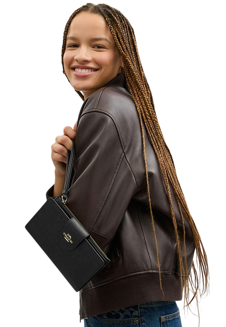 Coach Phone Wallet - Black