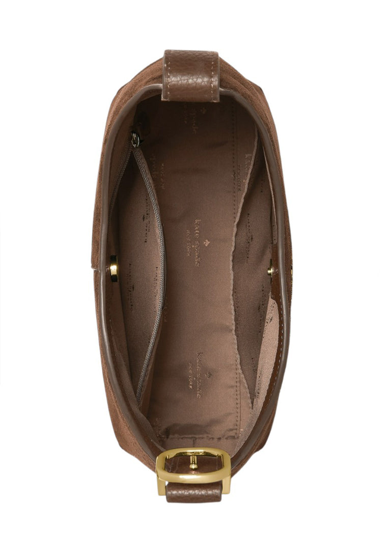 Kate Spade 454 Suede Small Shoulder Bag - Hot Fudge