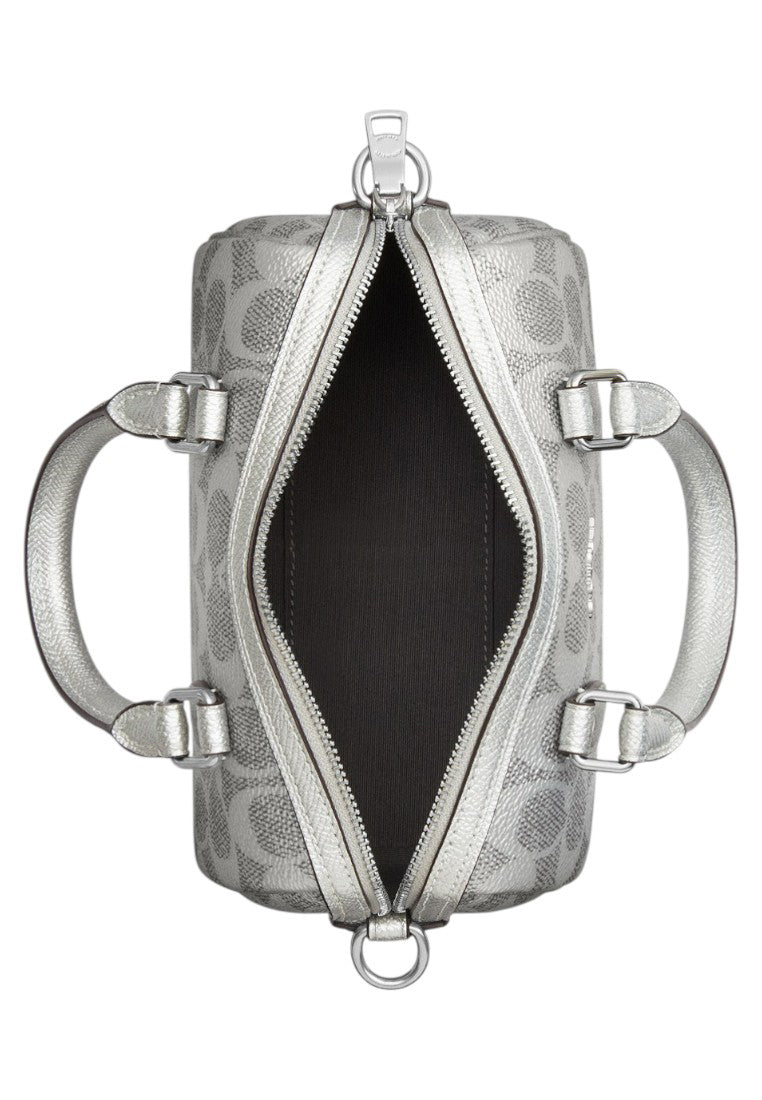 Coach Boxed Mini Rowan Crossbody Bag And Mirror Bag Charm - Silver