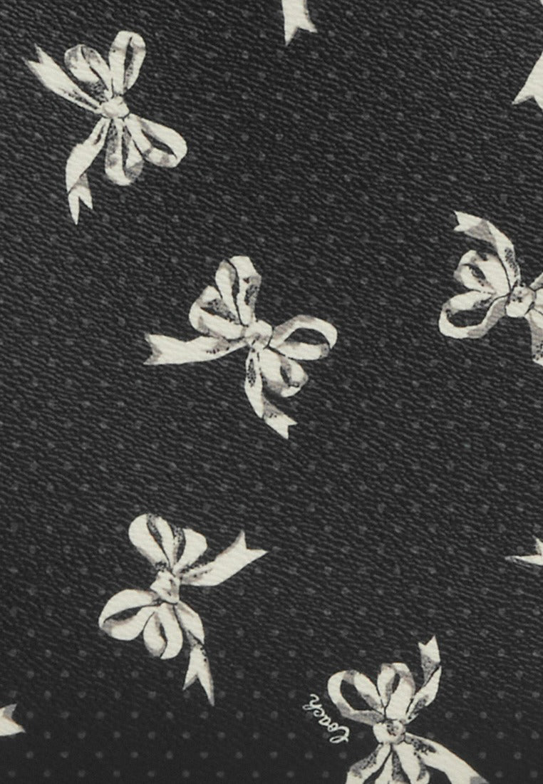 Coach Mollie Tote Bag With Bow Print - Black