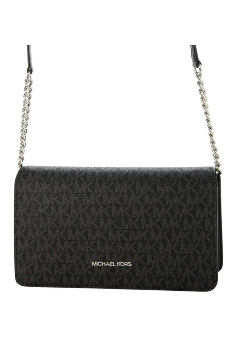 Michael Kors Jet Set Medium Signature Logo Crossbody Bag - Black