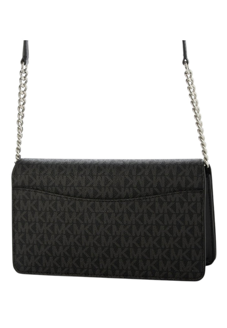 Michael Kors Jet Set Medium Signature Logo Crossbody Bag - Black