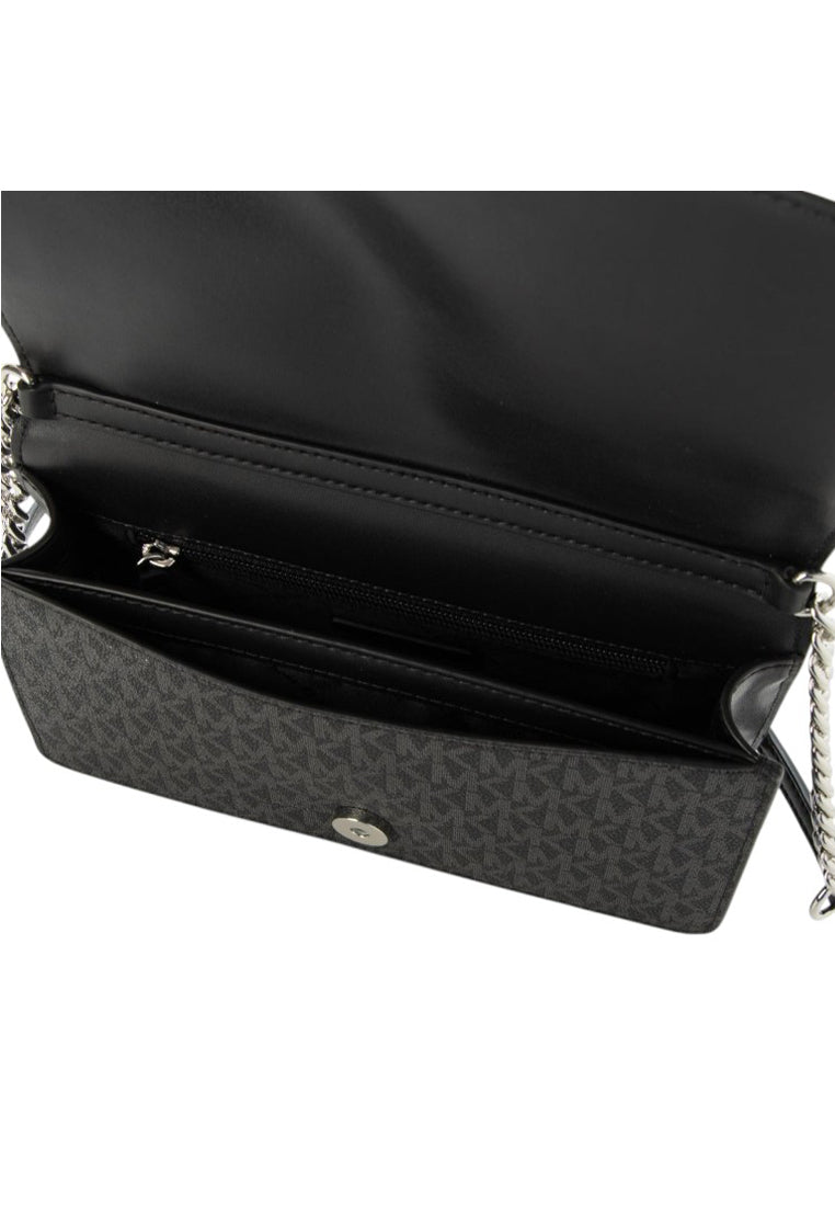 Michael Kors Jet Set Medium Signature Logo Crossbody Bag - Black