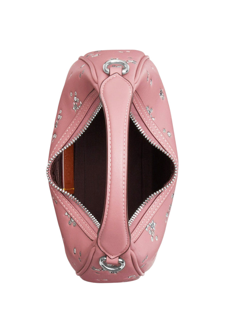 Coach Carmen Mini Crossbody Bag With Star Print - Dusty Pink/Multi
