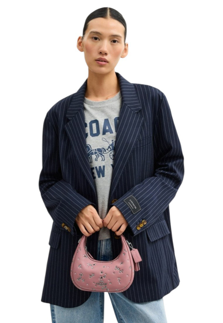 Coach Carmen Mini Crossbody Bag With Star Print - Dusty Pink/Multi