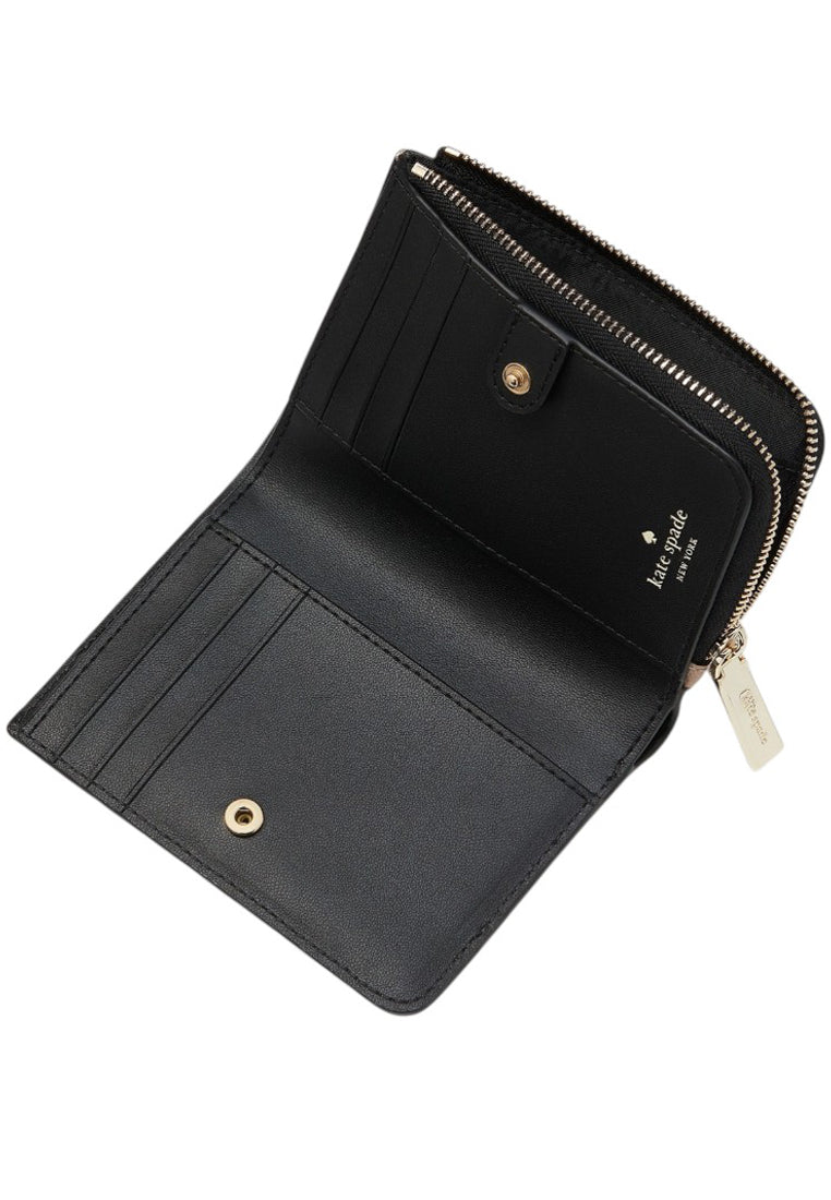 Kate Spade Madison Colorblock Small L Zip Wallet - Toasted Hazelnut/Multi