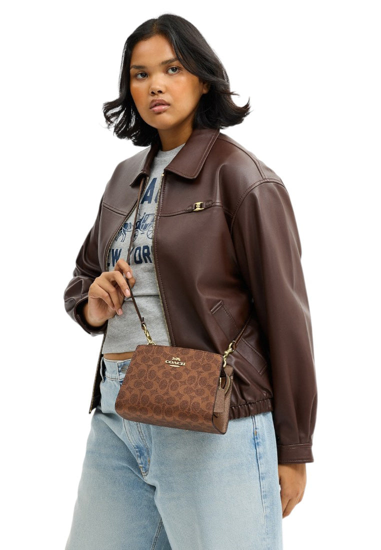 Coach Gia Crossbody Bag In Signature Canvas - Cooper