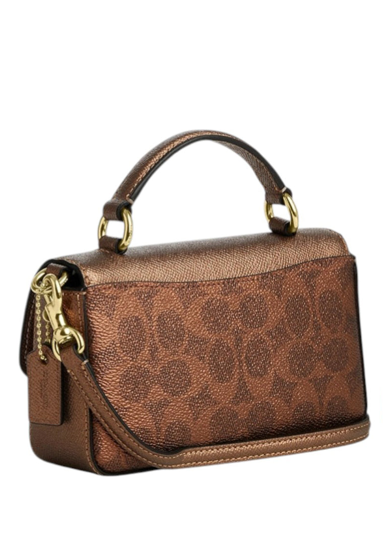 Coach Mini Josie Top Handle In Signature Canvas - Cooper