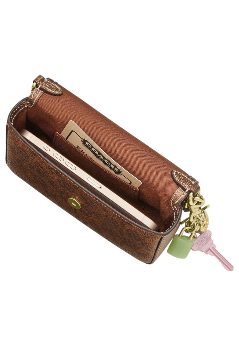 Coach Mini Josie Top Handle In Signature Canvas - Cooper