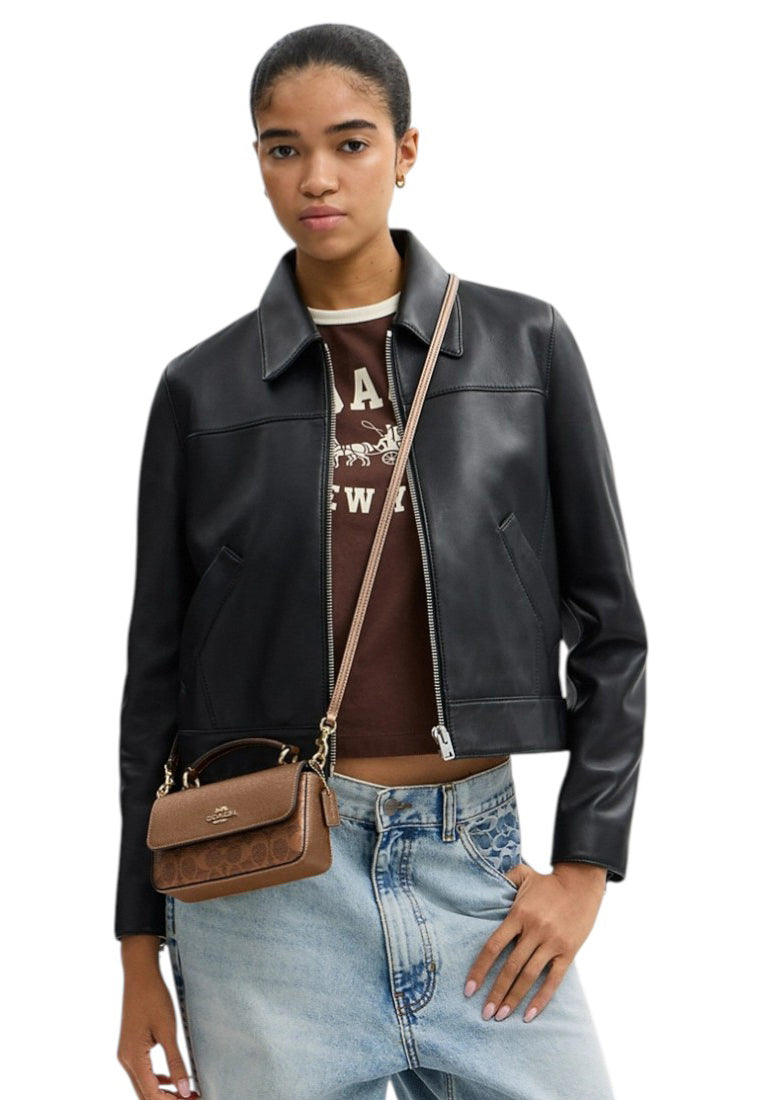 Coach Mini Josie Top Handle In Signature Canvas - Cooper