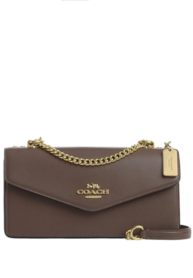 Coach Klare Envelope Crossbody Bag - Dark Stone