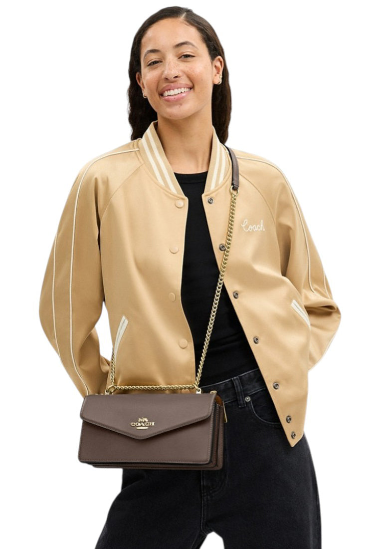 Coach Klare Envelope Crossbody Bag - Dark Stone