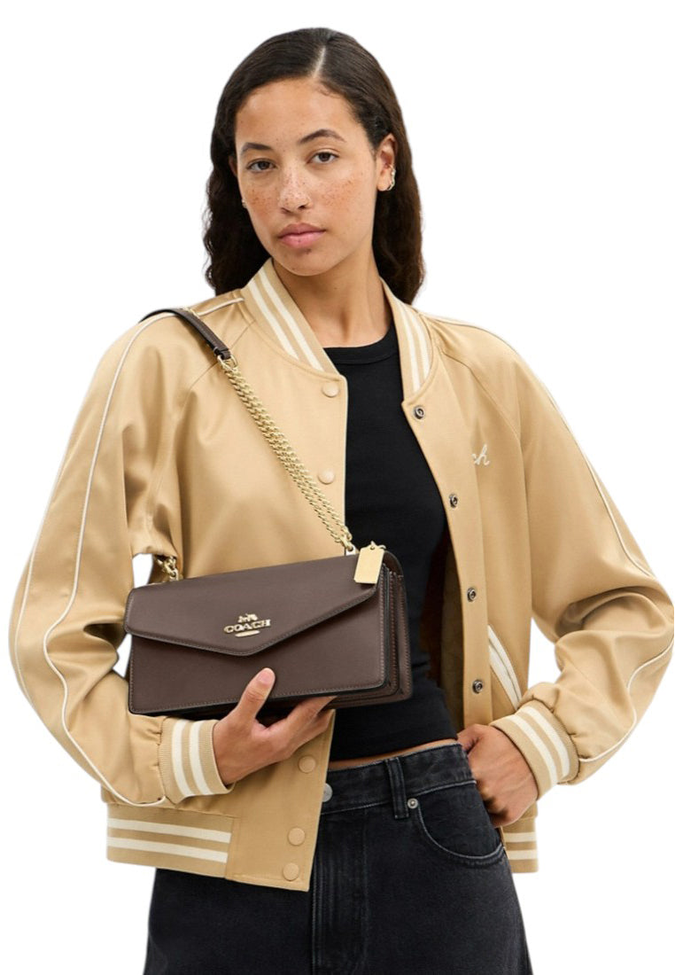 Coach Klare Envelope Crossbody Bag - Dark Stone