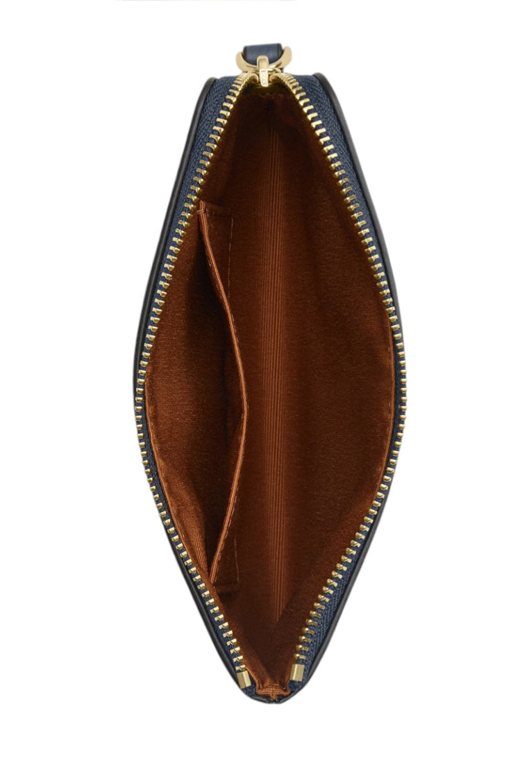 Coach Corner Zip Wristlet - Dark Denim