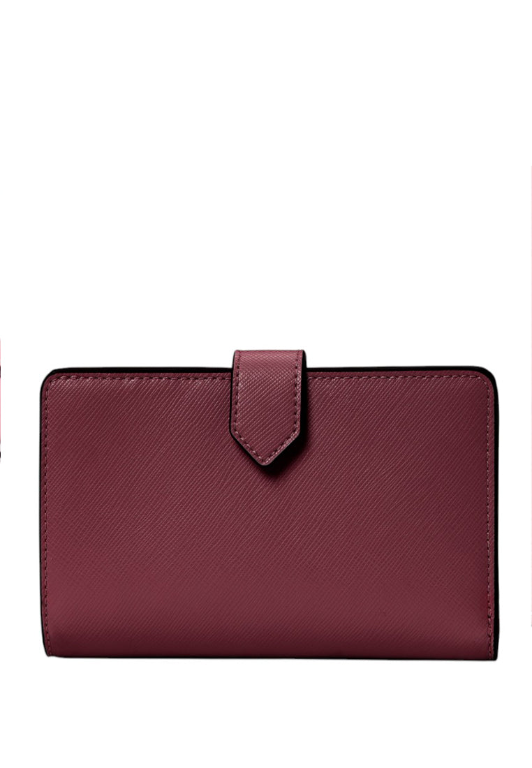 Kate Spade Staci Medium Compact Bifold Wallet - Dark Merlot