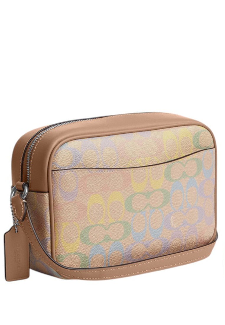 Coach Jamie Camera Bag In Rainbow Signature Canvas - Sand/Multi