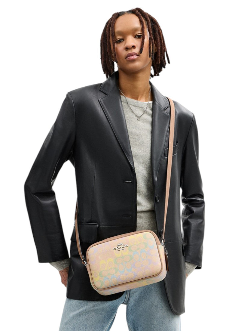 Coach Jamie Camera Bag In Rainbow Signature Canvas - Sand/Multi