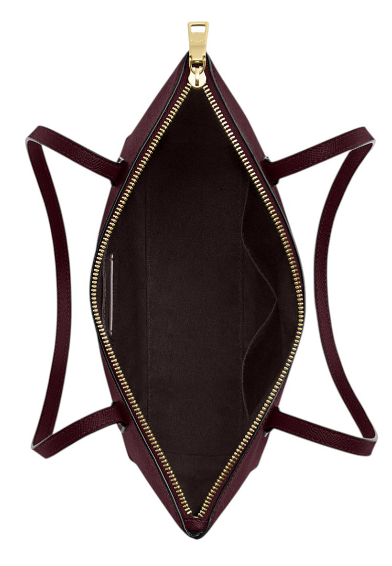 Coach Fiona Zip Tote Bag - Dark Wine