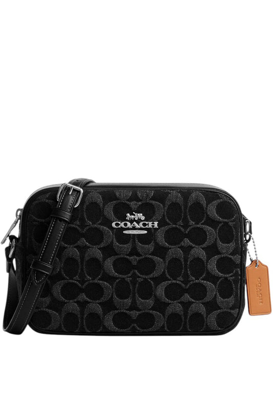 Coach Jamie Camera Bag In Signature Denim - Black
