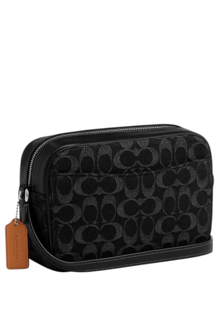 Coach Jamie Camera Bag In Signature Denim - Black