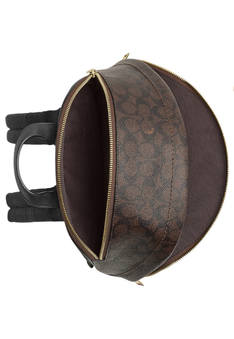 Coach Taylor Small Backpack In Signature Canvas - Walnut/Black