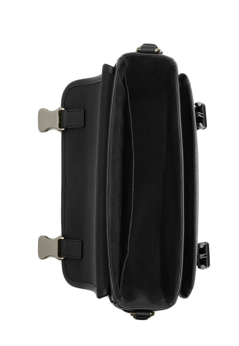 Coach Mens Racer Messenger Bag In Signature Canvas - Charcoal/Black
