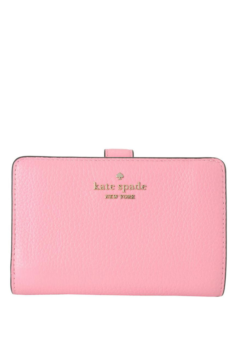 Kate Spade Leila Medium Compact Bifold Wallet - Bright Carnation