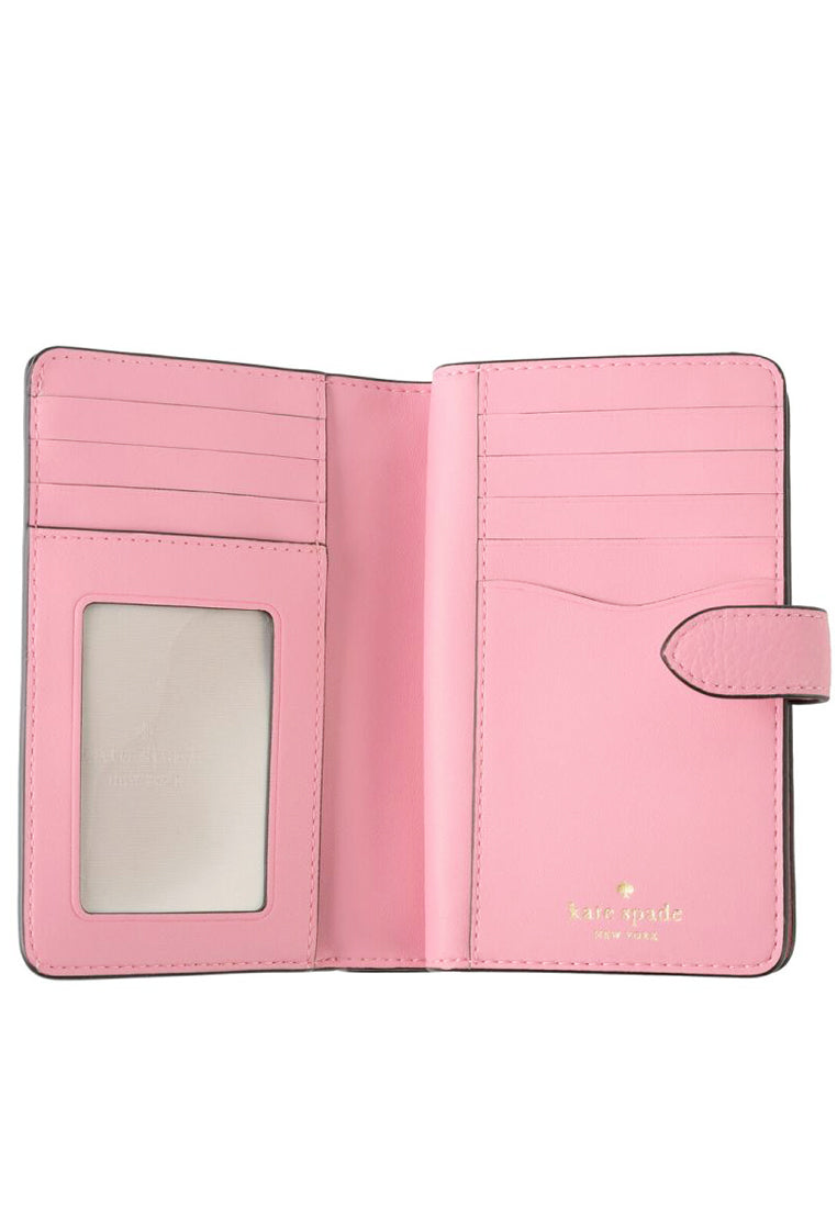 Kate Spade Leila Medium Compact Bifold Wallet - Bright Carnation