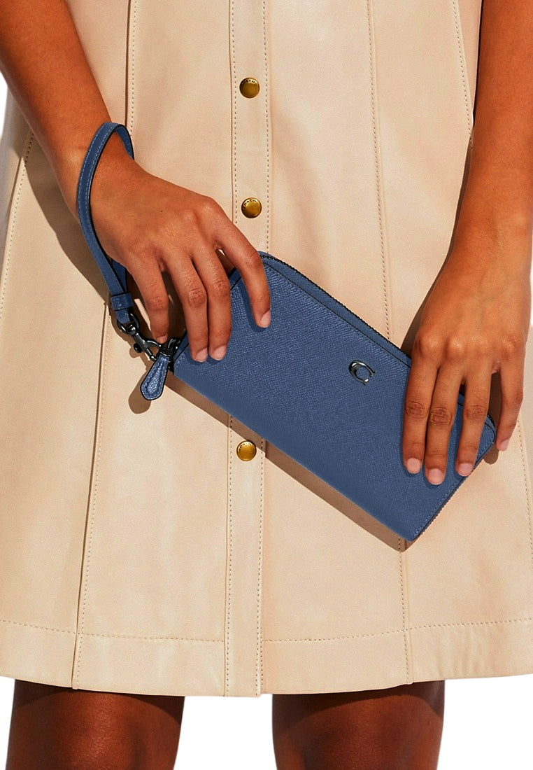 Coach Continental Wallet - Denim