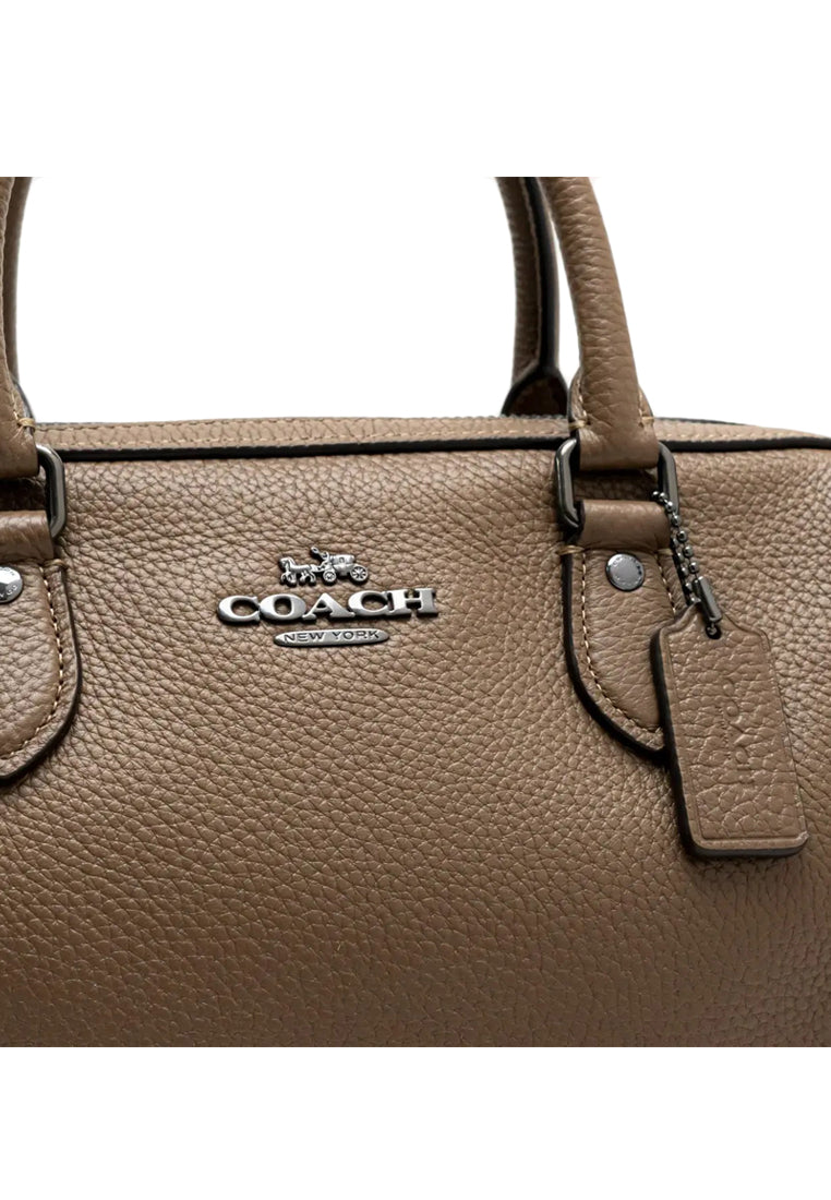 Coach Rowan Satchel Bag - Dark Stone